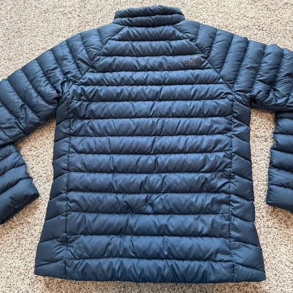 The North Face Men’s Goose Down Insulated Navy Blue Puffer Jacket Sz Small - Picture 3 of 13